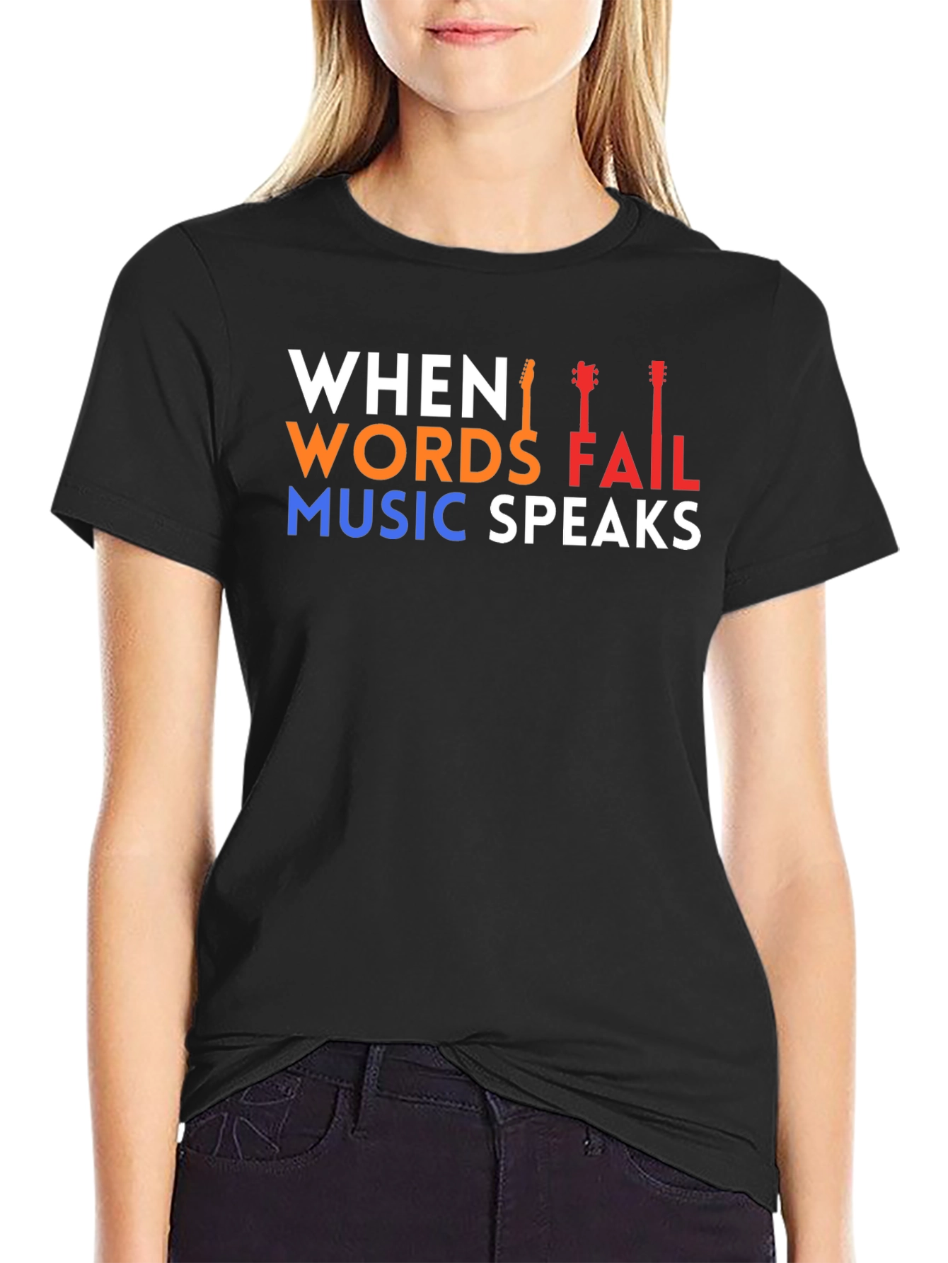 When Words Fail Music Speaks T-Shirt