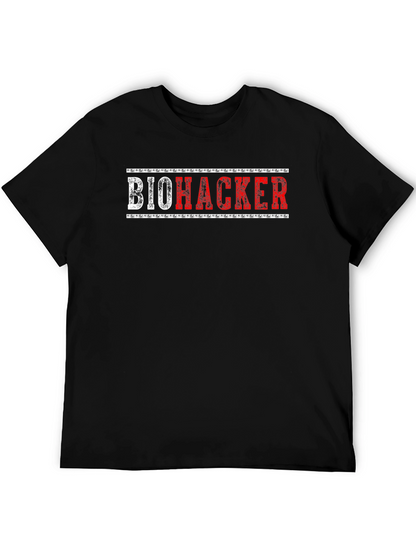 Biohacker Graphic T-Shirt - Black Crew Neck Tee