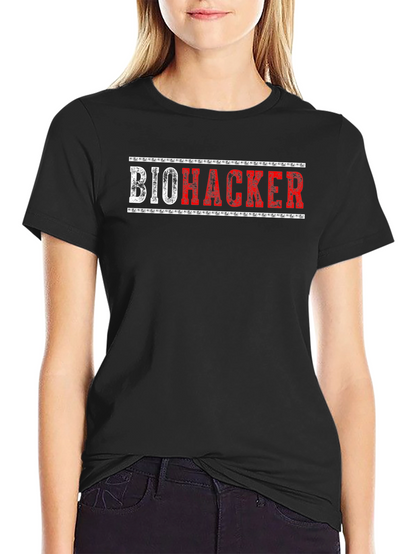 Biohacker Graphic T-Shirt - Black Crew Neck Tee