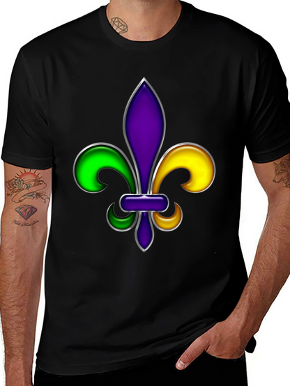 Mardi Gras Fleur-de-lis Graphic T-Shirt