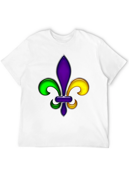 Mardi Gras Fleur-de-lis Graphic T-Shirt