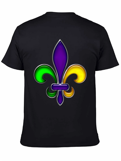 Mardi Gras Fleur-de-lis Graphic T-Shirt