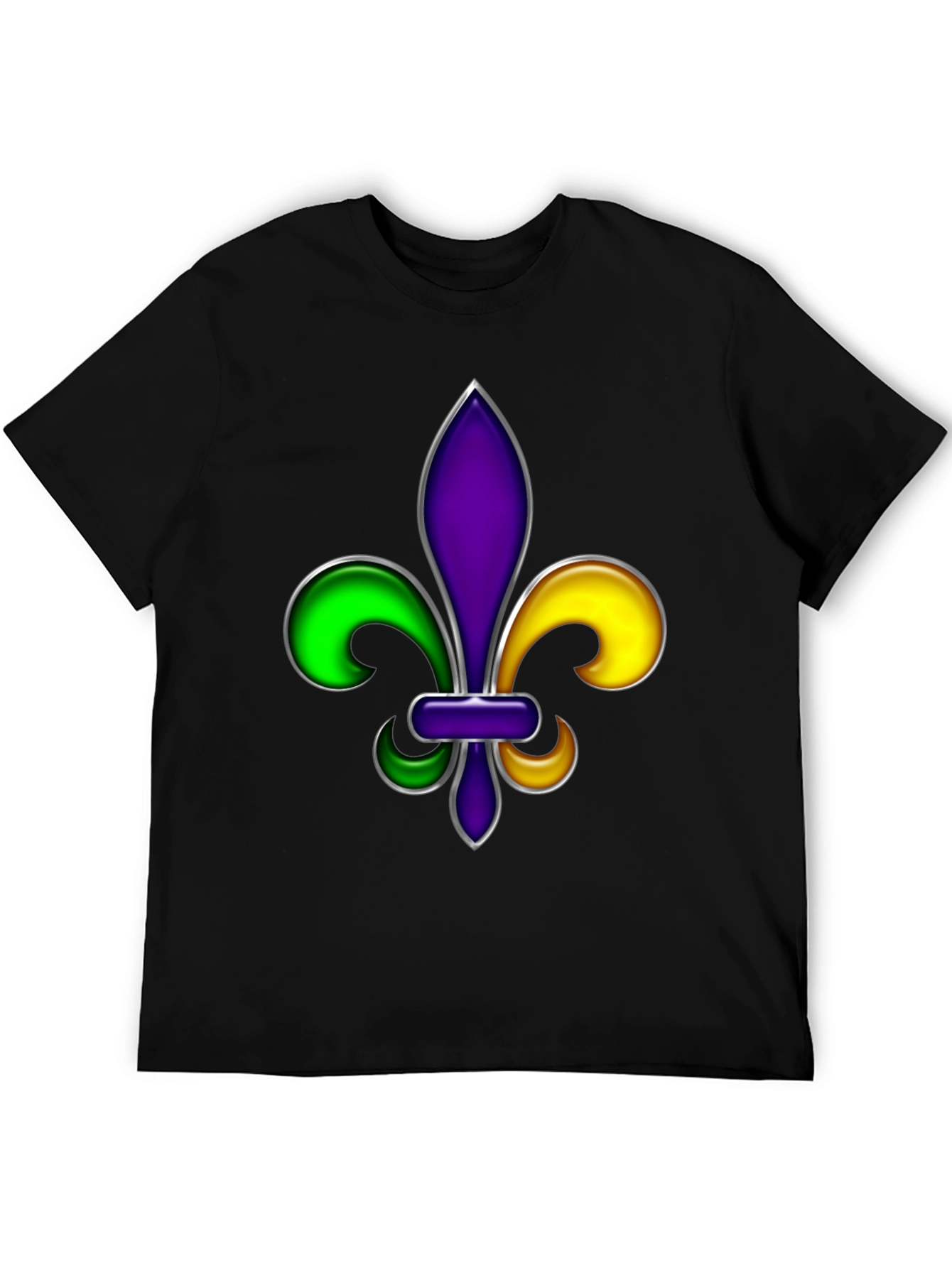 Mardi Gras Fleur-de-lis Graphic T-Shirt
