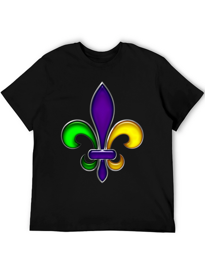 Mardi Gras Fleur-de-lis Graphic T-Shirt