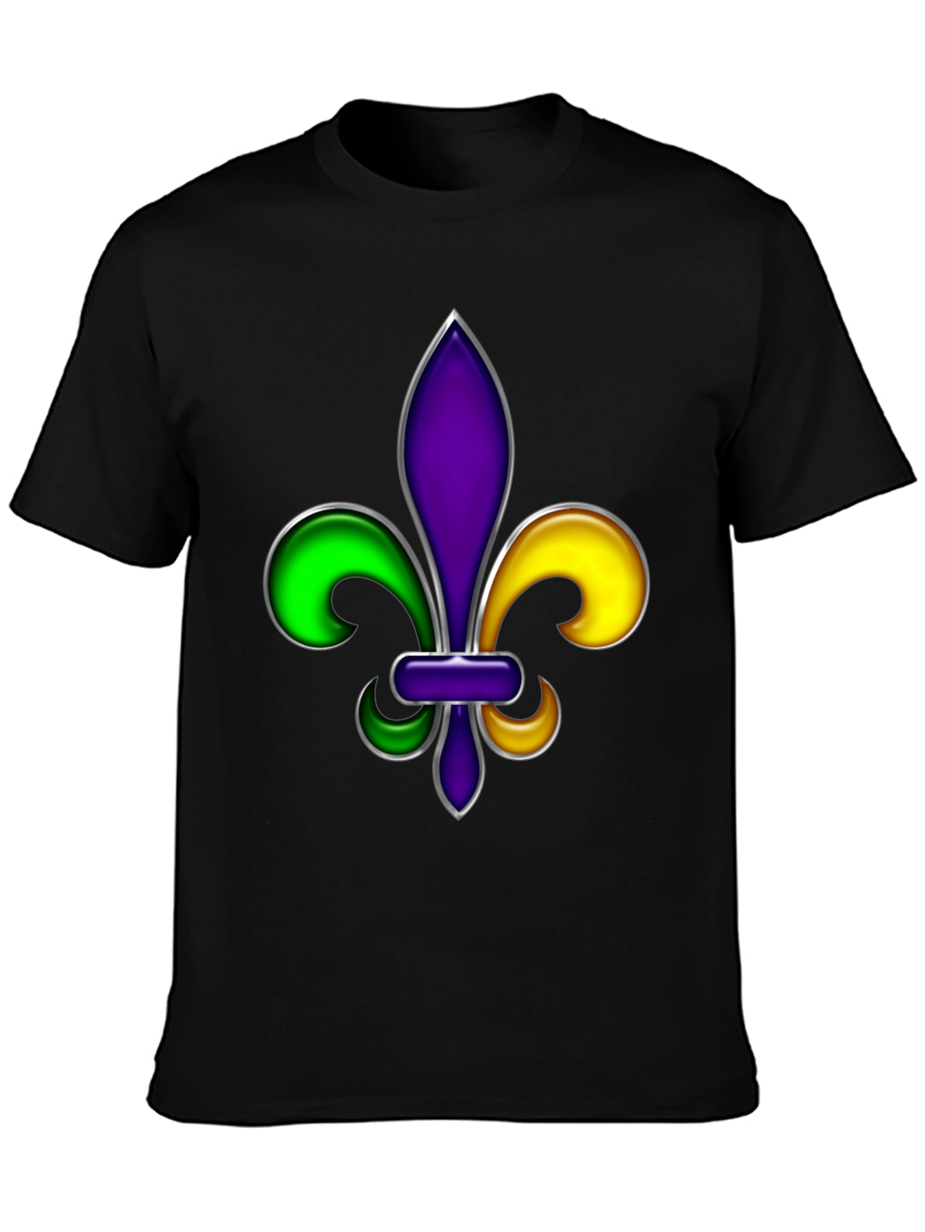 Mardi Gras Fleur-de-lis Graphic T-Shirt