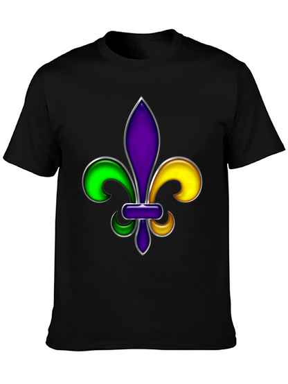 Mardi Gras Fleur-de-lis Graphic T-Shirt