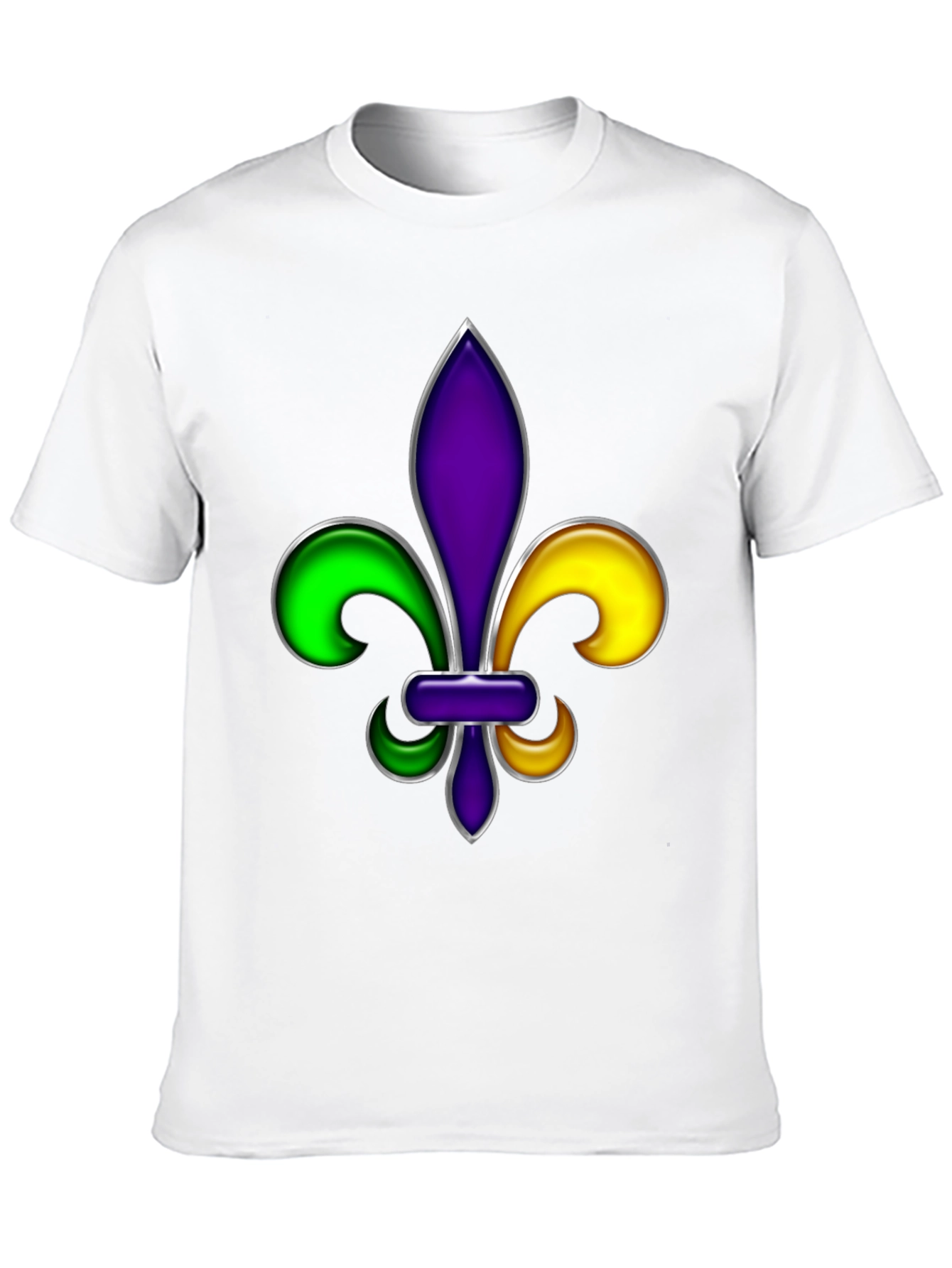 Mardi Gras Fleur-de-lis Graphic T-Shirt