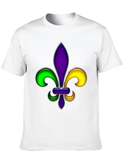 Mardi Gras Fleur-de-lis Graphic T-Shirt