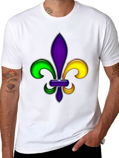 Mardi Gras Fleur-de-lis Graphic T-Shirt