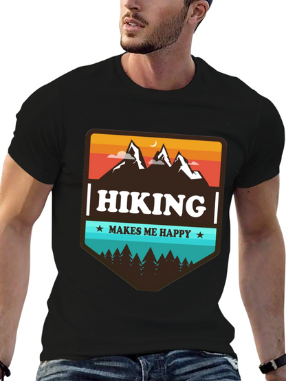 Hiking Makes Me Happy Graphic Tee