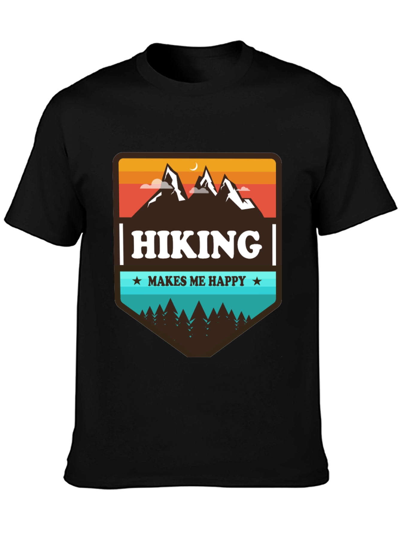 Hiking Makes Me Happy Graphic Tee