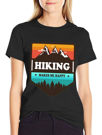 Hiking Makes Me Happy Graphic Tee
