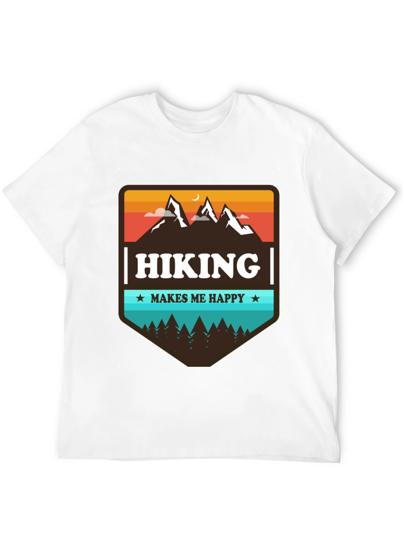 Hiking Makes Me Happy Graphic Tee