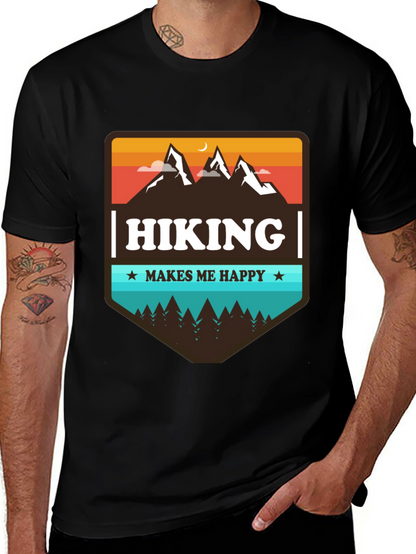 Hiking Makes Me Happy Graphic Tee