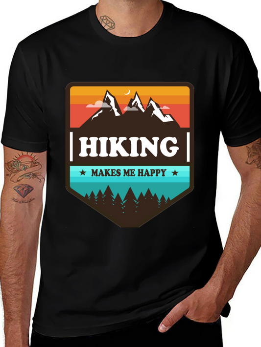 Hiking Makes Me Happy Graphic Tee