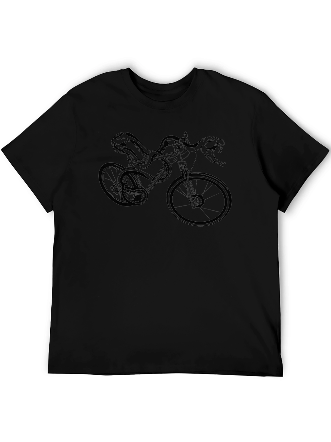 Snake Bike Graphic Tee - Edgy Style
