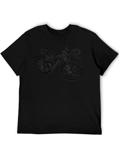 Snake Bike Graphic Tee - Edgy Style