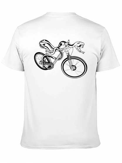 Snake Bike Graphic Tee - Edgy Style