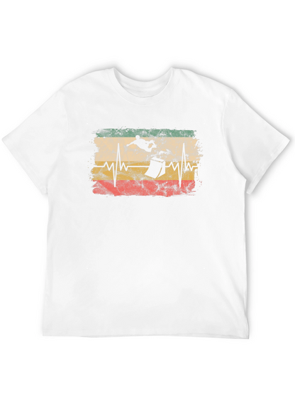 Skateboarding Heartbeat T-Shirt - Black Cotton Tee