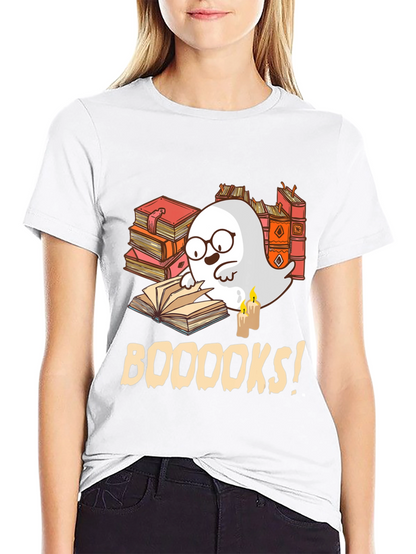 Booooks Ghost Reader T-Shirt