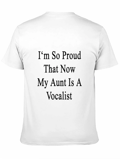 Proud Aunt Vocalist T-Shirt - Black