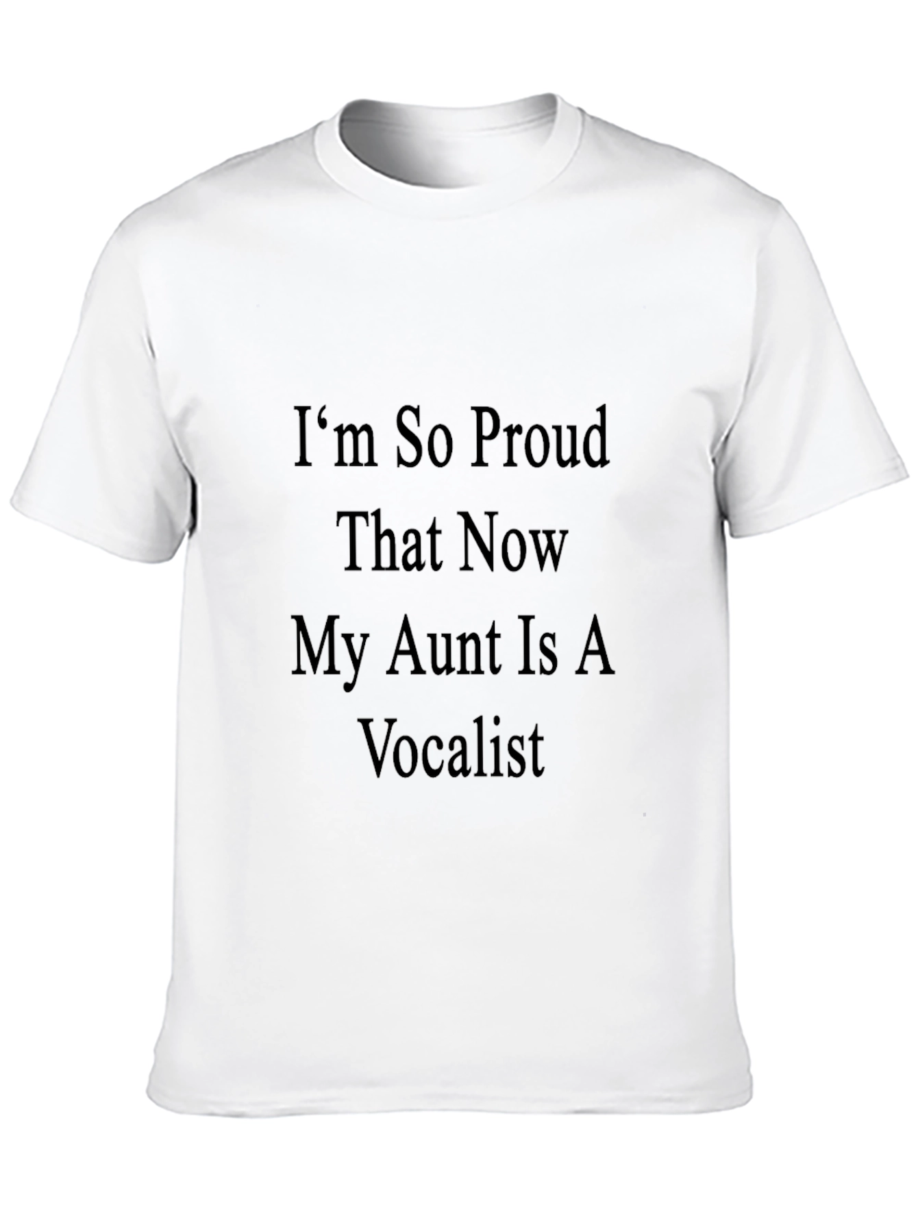 Proud Aunt Vocalist T-Shirt - Black