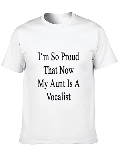 Proud Aunt Vocalist T-Shirt - Black
