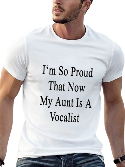 Proud Aunt Vocalist T-Shirt - Black