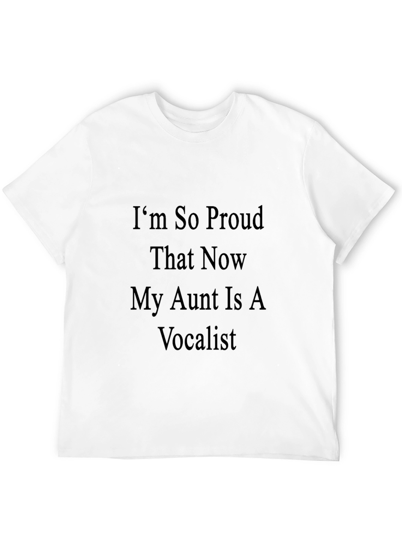Proud Aunt Vocalist T-Shirt - Black