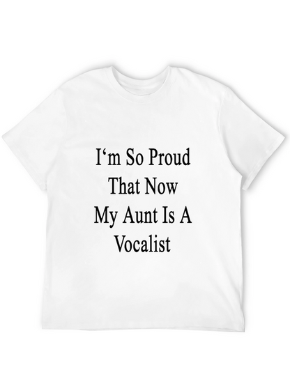 Proud Aunt Vocalist T-Shirt - Black