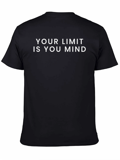 Motivational Your Limit is You Mind Black T-Shirt