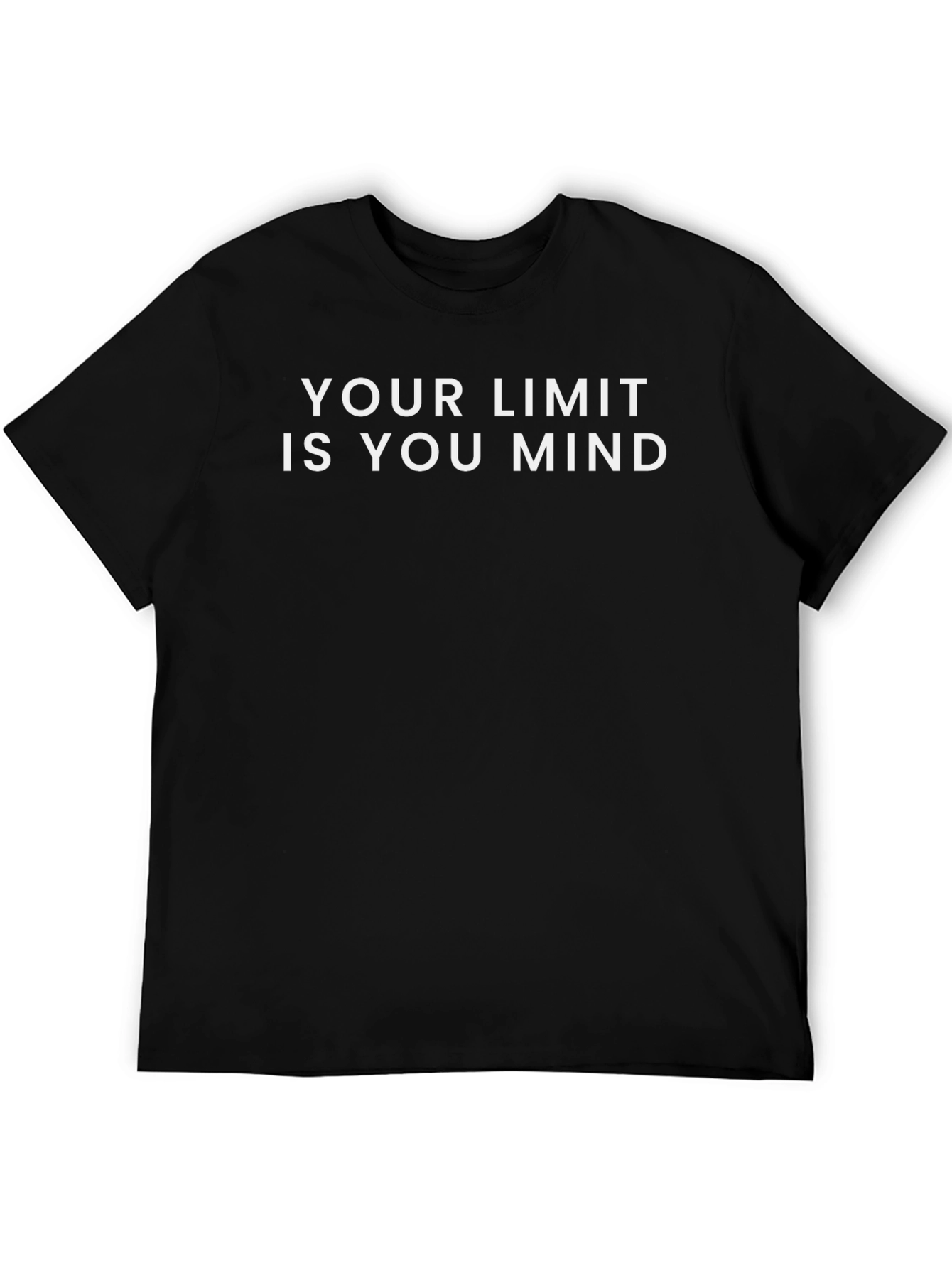 Motivational Your Limit is You Mind Black T-Shirt