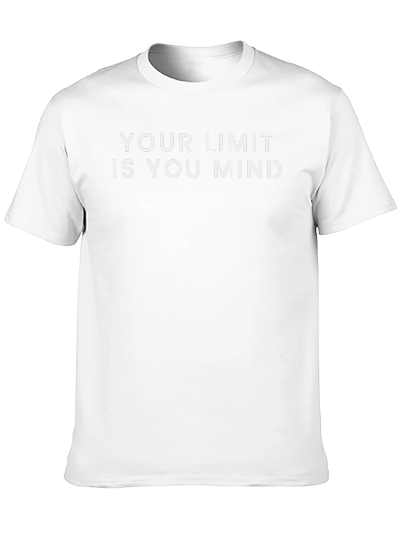 Motivational Your Limit is You Mind Black T-Shirt