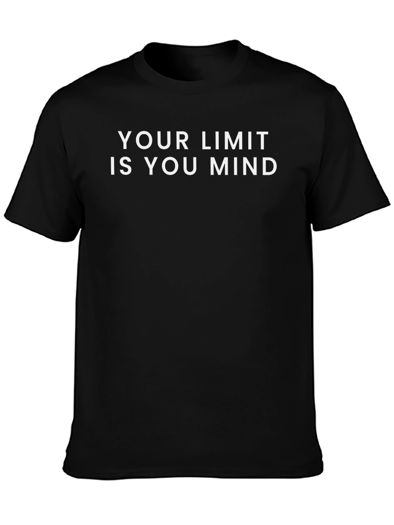 Motivational Your Limit is You Mind Black T-Shirt