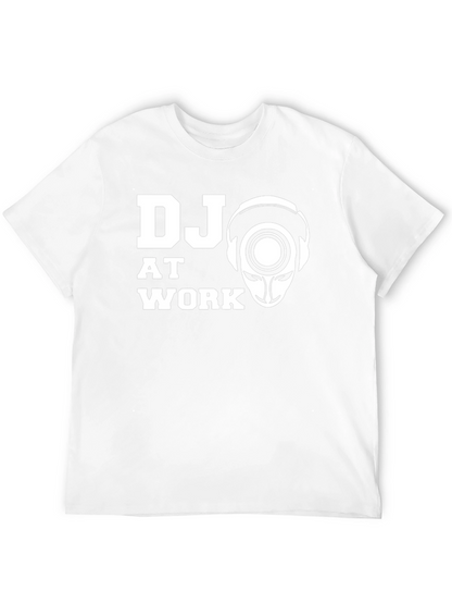DJ at Work Graphic T-Shirt - Black