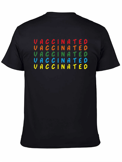 Vaccinated Pixel Art Graphic T-Shirt