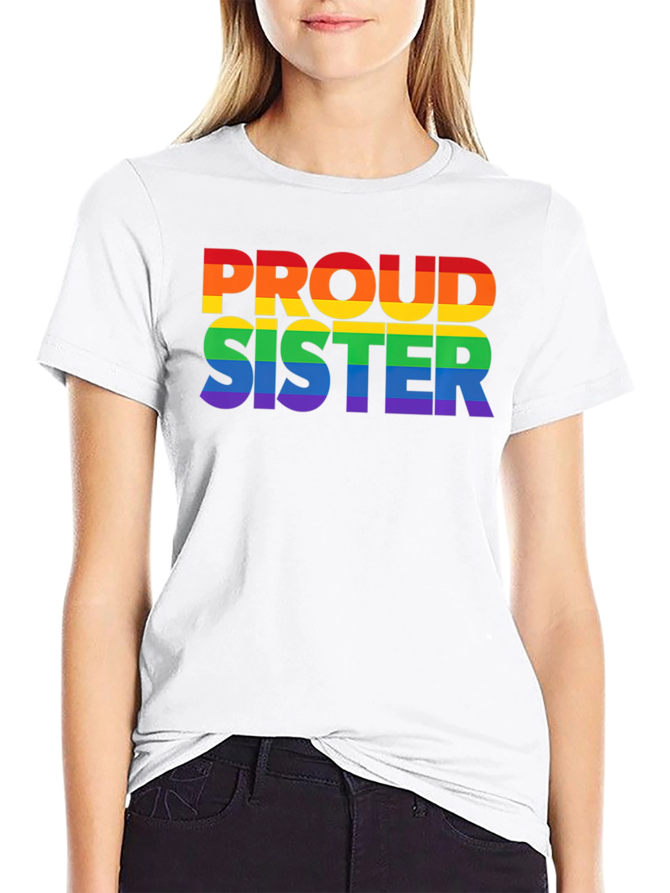 Proud Sister Rainbow LGBTQ+ T-Shirt