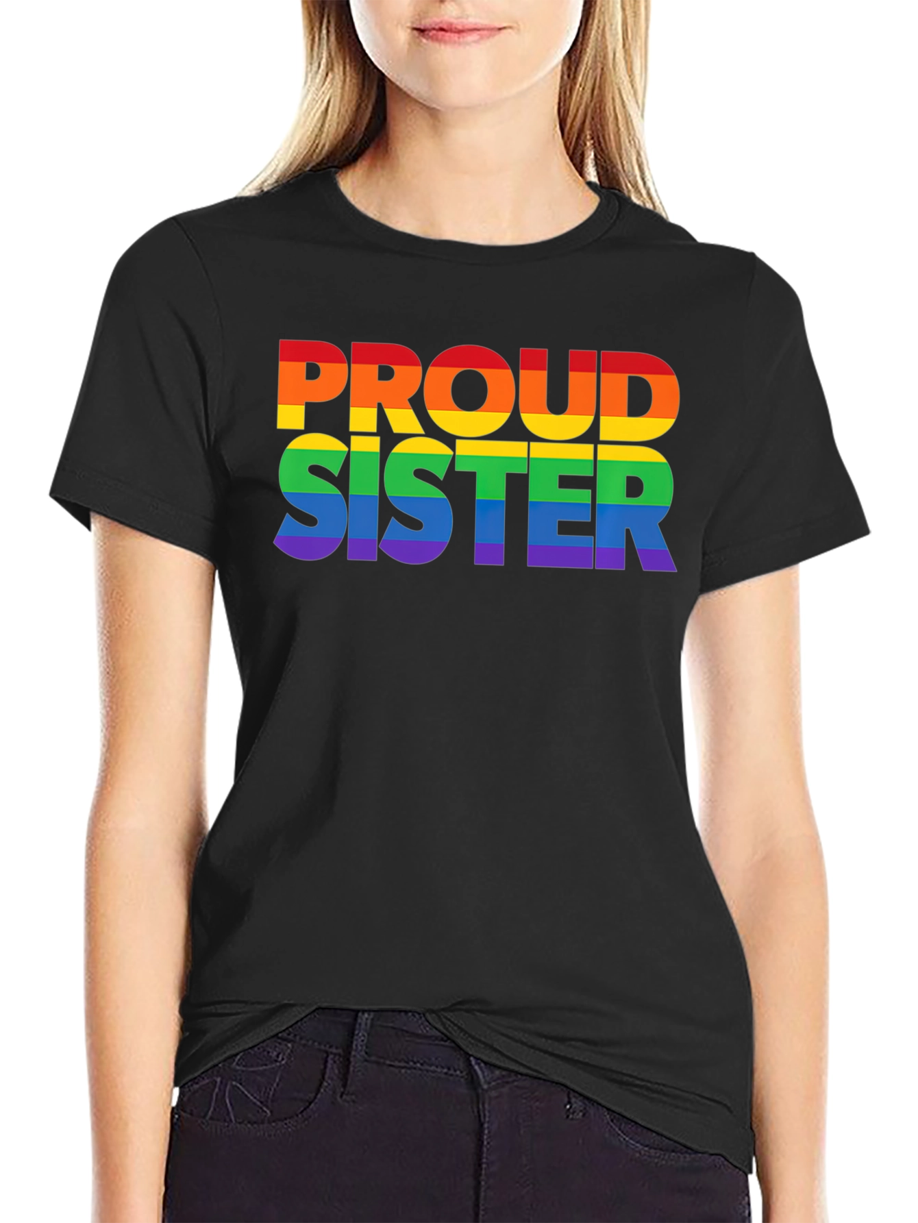 Proud Sister Rainbow LGBTQ+ T-Shirt
