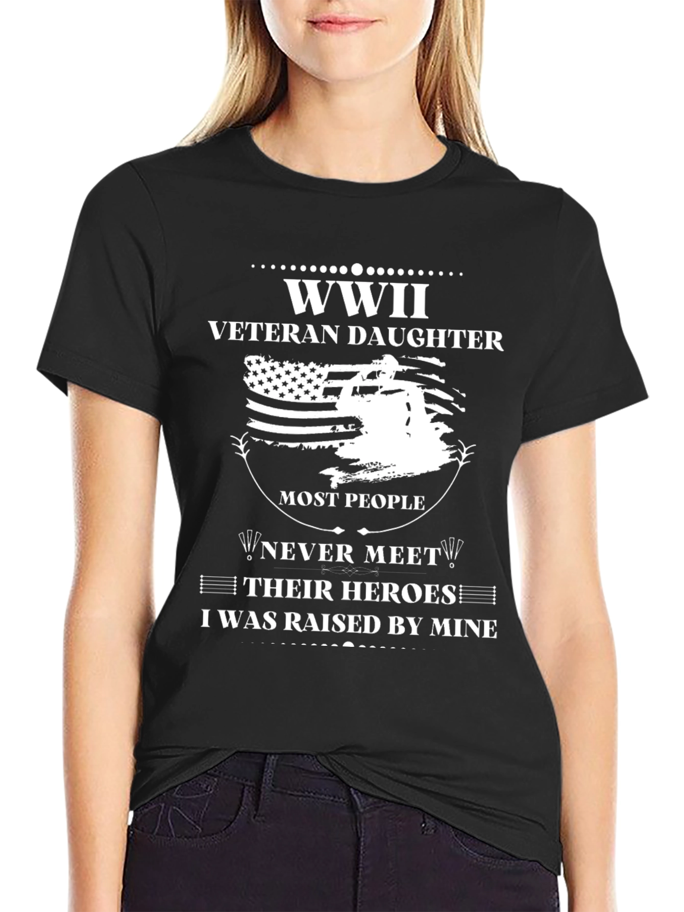 WWII Veteran Daughter T-Shirt - Honor Your Hero