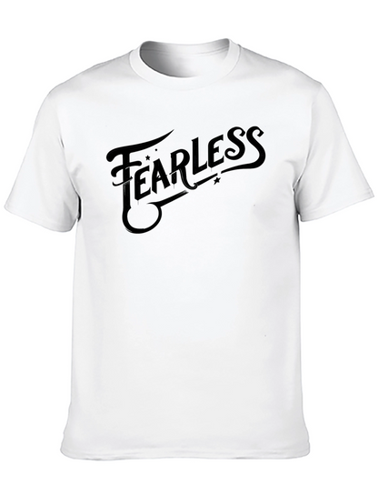 Fearless Black Graphic Tee - Stylish & Bold
