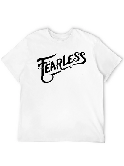 Fearless Black Graphic Tee - Stylish & Bold