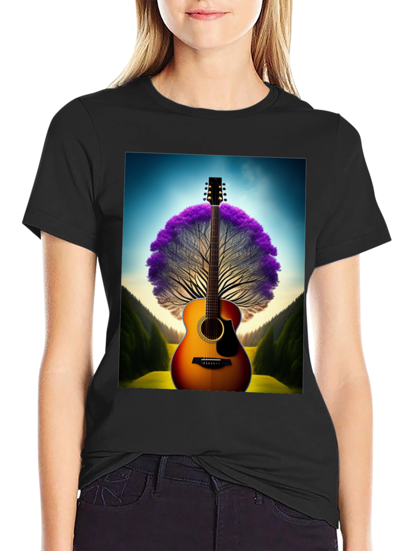 Guitar Tree Graphic T-Shirt