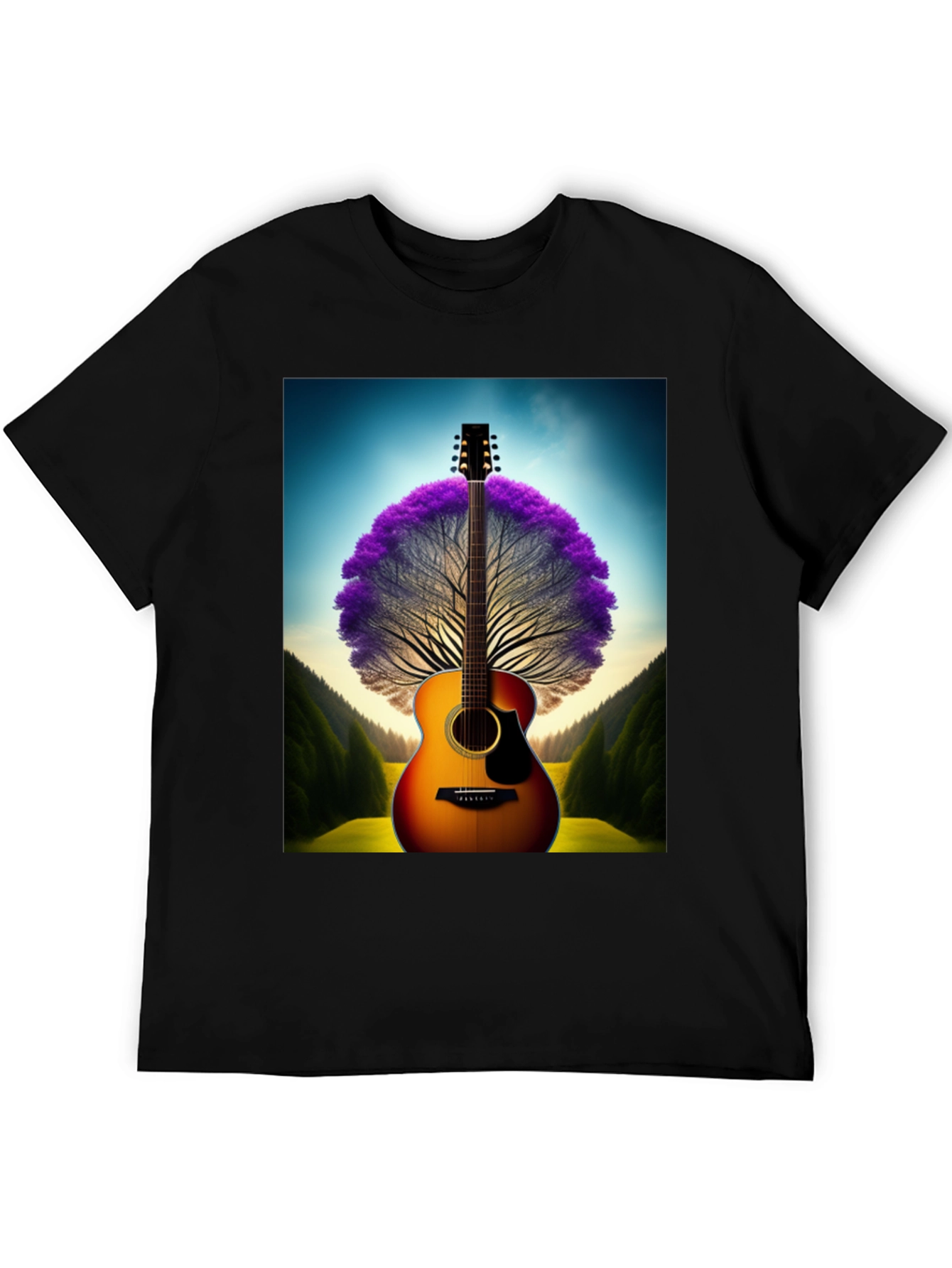Guitar Tree Graphic T-Shirt