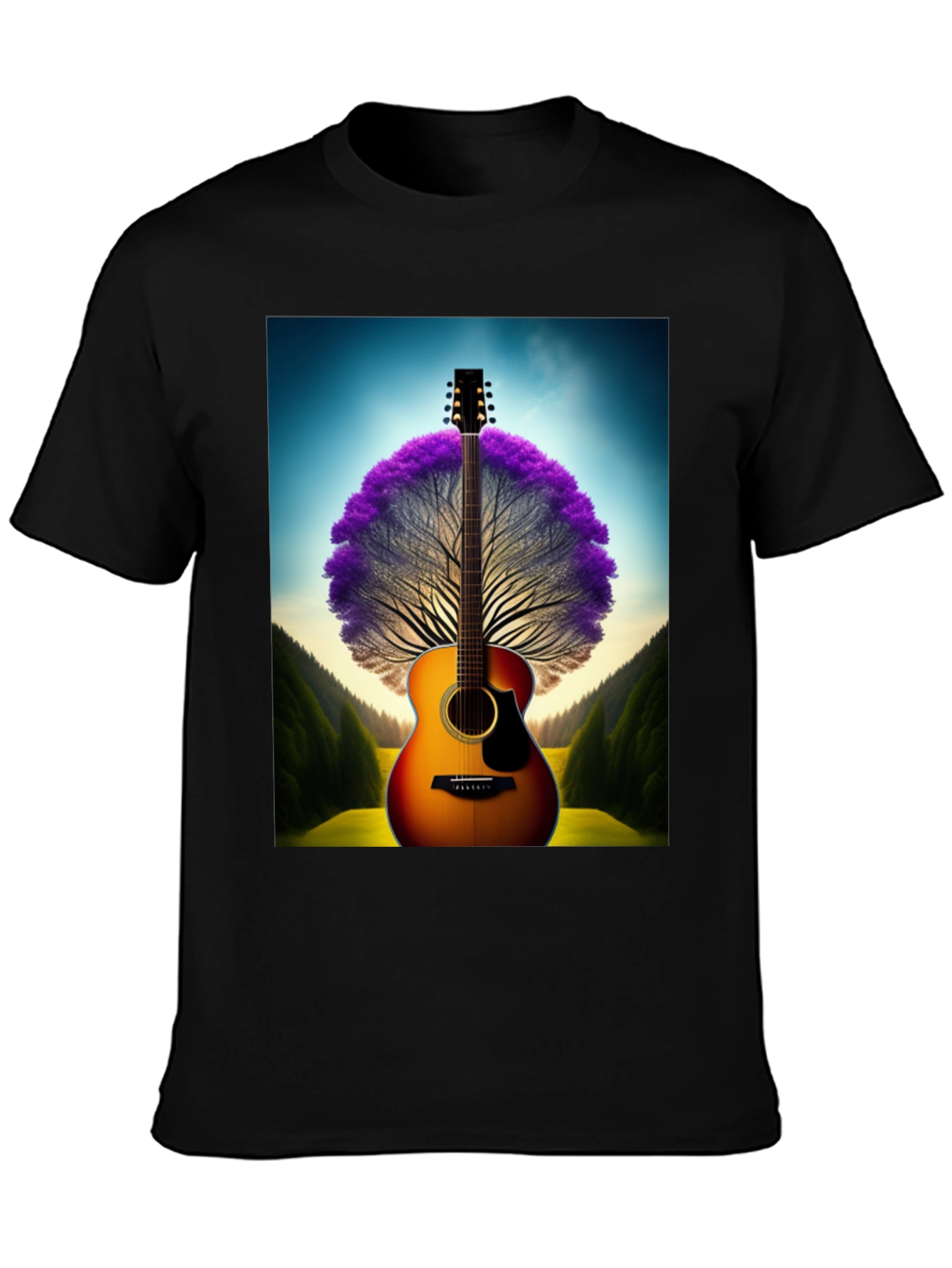 Guitar Tree Graphic T-Shirt