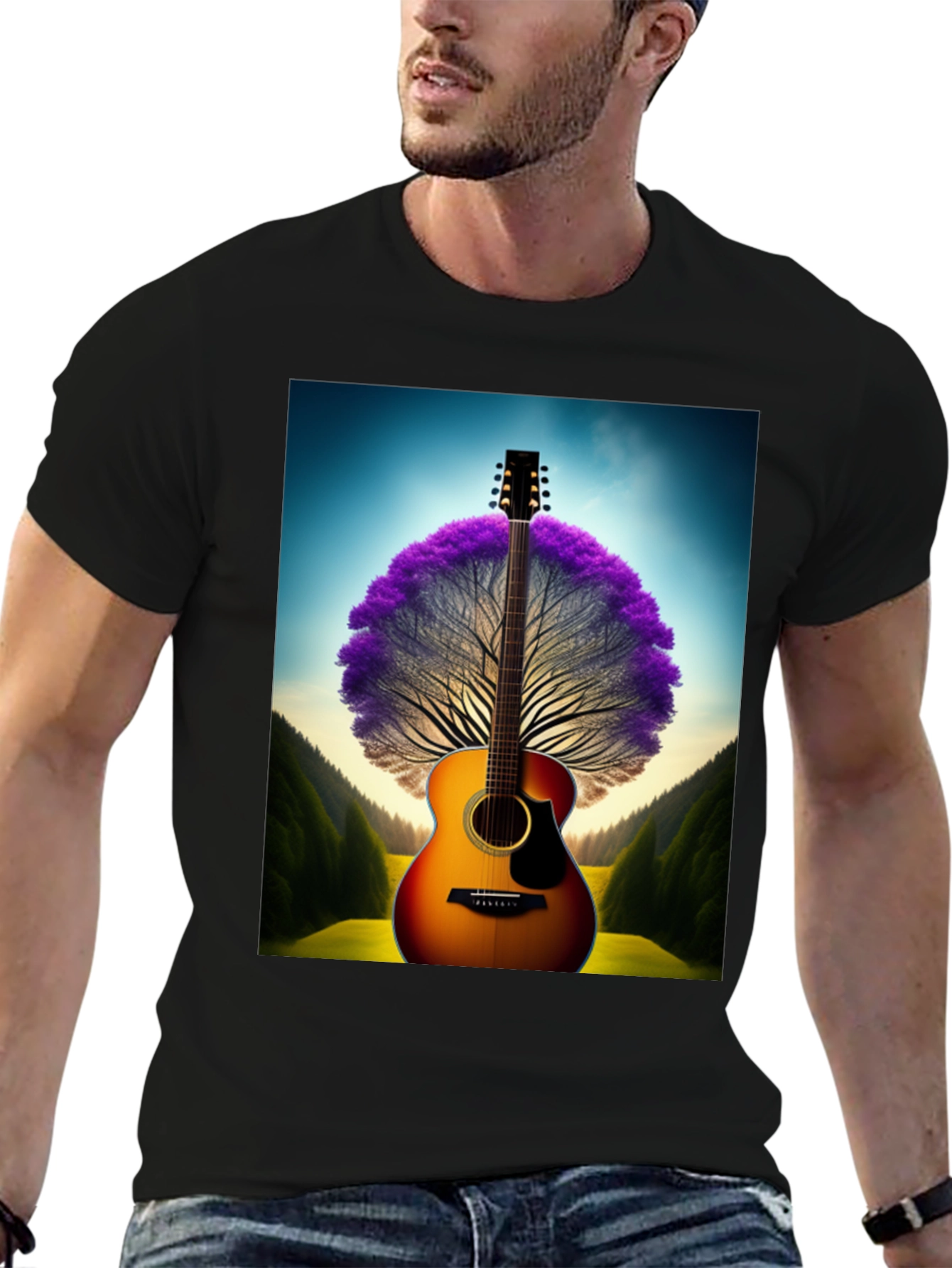 Guitar Tree Graphic T-Shirt