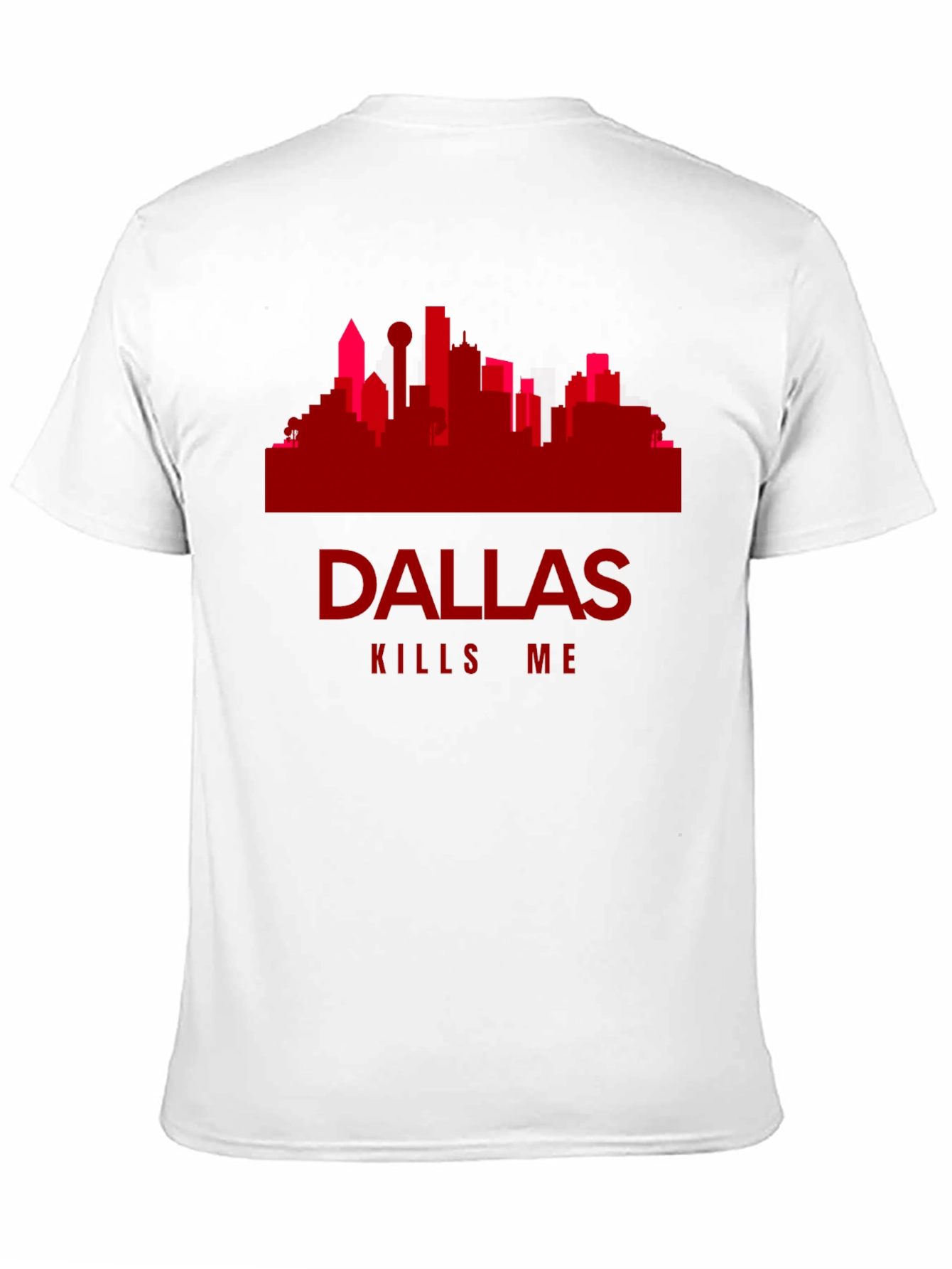 Dallas Kills Me Graphic Tee - Cityscape T-Shirt