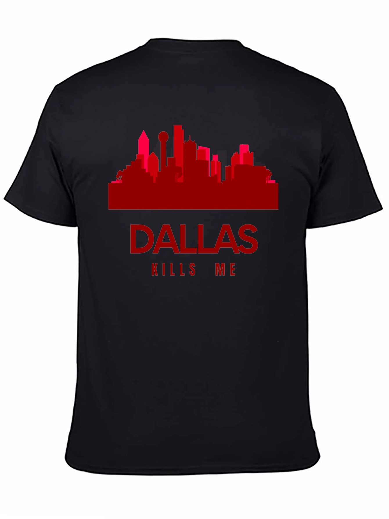 Dallas Kills Me Graphic Tee - Cityscape T-Shirt