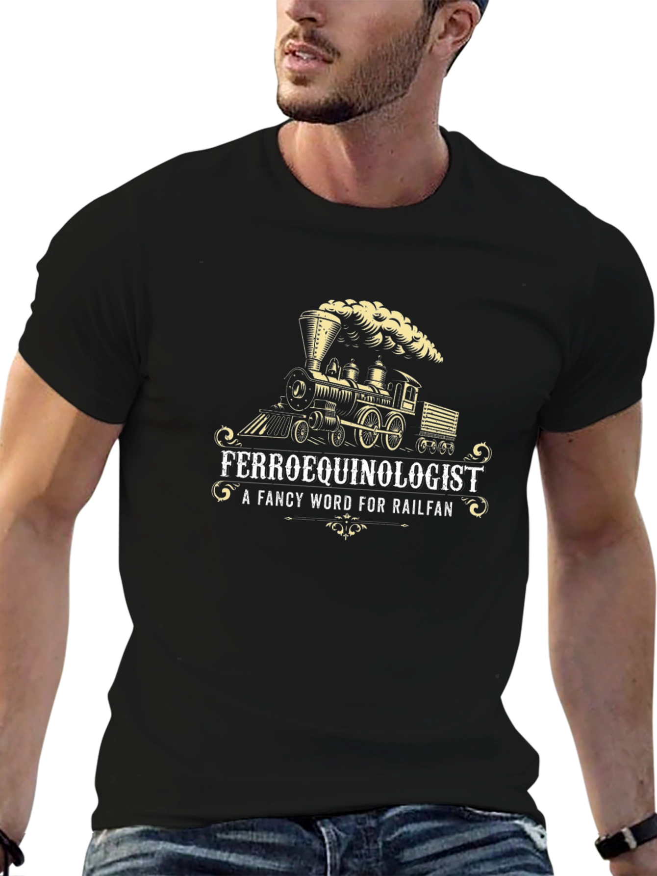Ferroequinologist Railfan Train T-Shirt