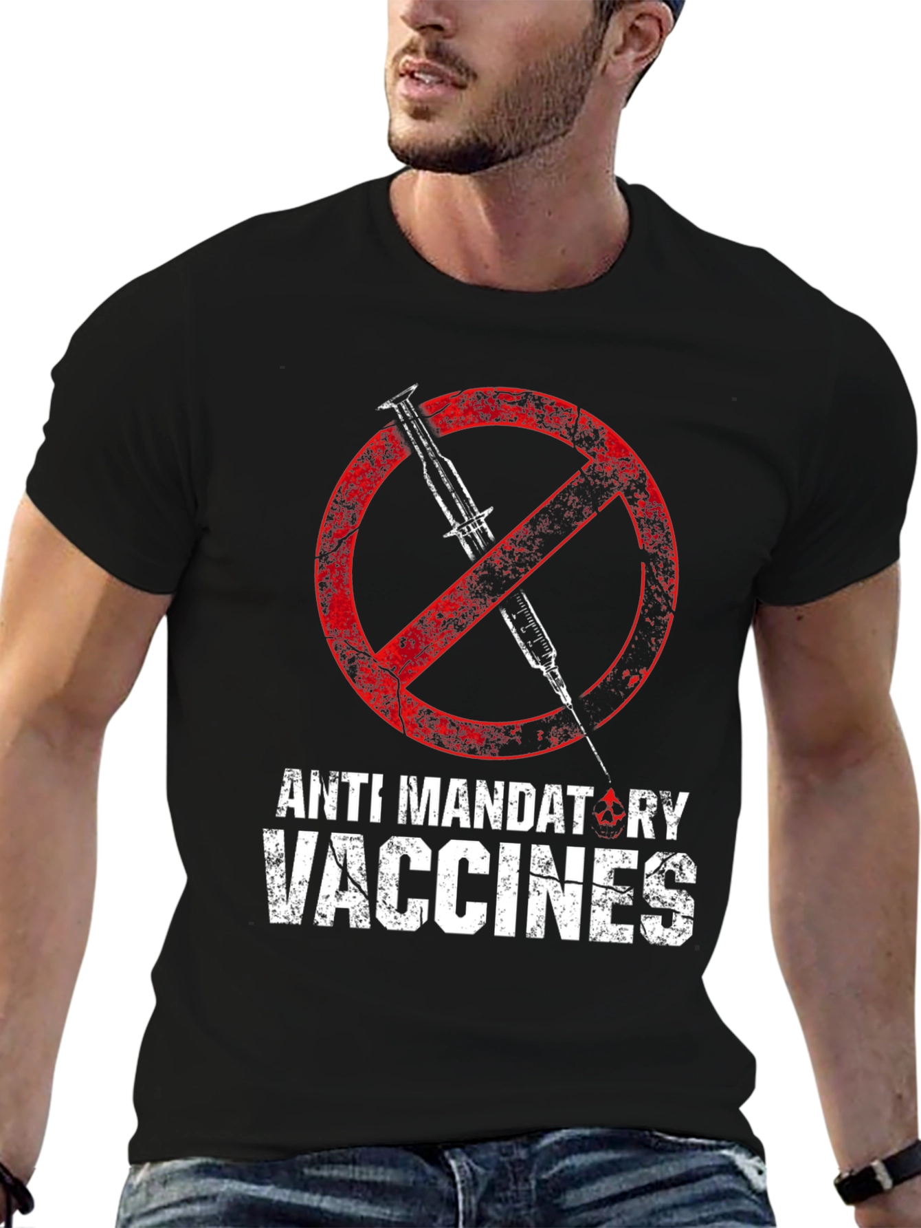 Anti Mandatory Vaccines Graphic T-Shirt
