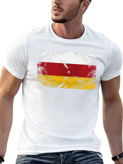 Ossetia Flag T-Shirt - Distressed Design